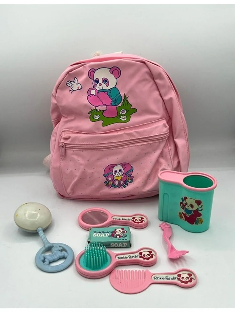 Vintage 1985 Shillman Little Mommy Doll Play n Tote Backpack With Accessories